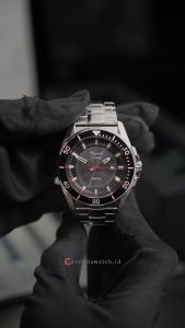 Jam Tangan Pria Alexandre Christie AC 6680 MDBTBBA Solar Tech Black Dial Silver Stainless Steel Strap