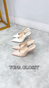 Viditi Yuna Glossy High Heels 9 cm // Sepatu Import Wanita // Tumit // Hak Tinggi // Polos // Pesta // Wedding // Nikahan // Wisuda // Seserahan