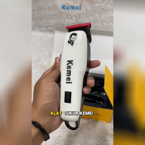 Kemei KM PG809A / KM-PG809A Alat Cukur Rambut Tanpa Kabel Mesin Cukur Professional dengan Indikator Baterai 5W