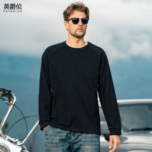 Enjeolon | Áo Thun Tay Dài Phong Cách Retro Mỹ 310G Bamboo Jersey Cotton