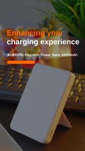 [New] Xiaomi Magnetic Power Bank (Malaysia6000mA 15W Wireless Charge 20W Wired Charge Charge and use simultaneously)
