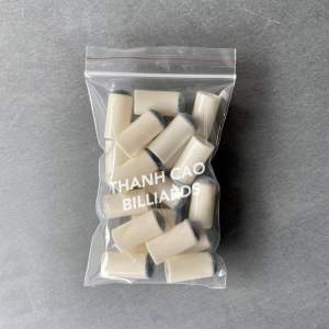 TÚI 25 CHIẾC ĐẦU CHỤP GẬY BI-A ĐƯỜNG KÍNH 12MM | ĐẦU TẨY CƠ BIDA DÁN SẴN TIỆN LỢI