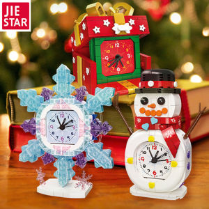 Jie Star Alarm Clock Puzzle Toy Educational Building Blocks for Primary School Children Practical Christmas Gift Plastic Assembly