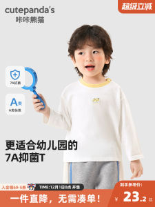 Spring Autumn Long Sleeve Childrens T-Shirt Baby Clothes Boys Girls Kids Casual Cotton Tops Panda Design round Neck Cartoon