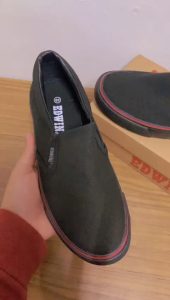 Edwin EW2119 Black School Shoe - Unisex, Canvas Material, EU 34-45 Sizes