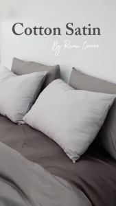 Combo Ruột gối và Vỏ gối nằm Satin Cotton cao cấp Runa Corner mềm mịn thoáng mát 45x65 50x70