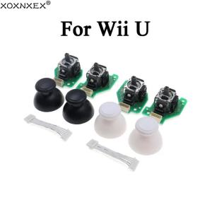 1 Set for WII U Controller Left Right 3D Joystick Analog Thumbstick Thumb Stick Cap Connect Cable Replacement for WiiU