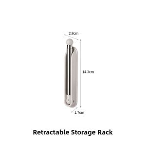 Foldable Clothes Drying Rack FaSoLa Home Balcony Wall Mounted Storage Hanger Rod Adjustable Length Plastic Coat Hook