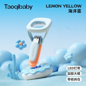 Taoqibaby Baby Glow-in-the-dark Nail Clippers Child Safety Anti-pinching Newborn Baby Nail Clippers Essential Baby Supplies