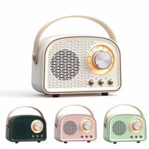 Loa Bluetooth Mini Retro Di Động Không Dây Âm Thanh Stereo Bass Hộp Âm Nghe Nhạc Cho Gia Đình Và Du Lịch Hỗ Trợ Âm Nhạc Cổ Điển USB