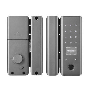 TUYA WIFI Glass Door Lock Remote Unlock Password Fingerprint Password Key Smart Automation Electronic Frame Glass Locks