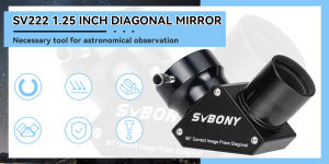 Svbony SV222 Zenith Mirror 1.25 Inches 45/90 Degree Diagonal For Refractor And Cassegrain Telescopes Astronomical Telescope