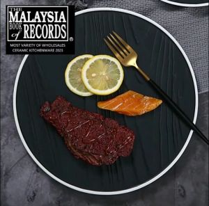 🔥Ready Stock🔥Nordic Ceramic Tableware/Simple Creative Western Food Plate/Steak Plate/Breakfast Dessert Plate/Pinggan