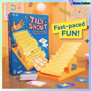 Tilt n Shout Speedy Board Games Toys for Children Family Game Tilt the Seasaw Shout the Answer Game
