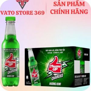 Nước tăng lực có ga THUMS UP vị kiwi chai 330ml
