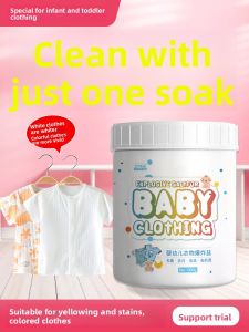 MONLEYTA | Baby Special New Explosive Salt Laundry Detergent White Clothes Bleach Stain Remover Milk Stain Removal Yellowing Removal