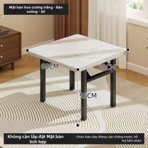 ZHUSHANXIA | Bàn Vuông Đa Năng Gấp Gọn Phong Cách Retro