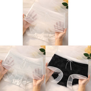 100.25kg Transparent Underwear Mesh Lightweight Nude Feel plus Size plus Oversized Girls Polylactic Acid Bottom Crotch Not Tight Within Japanese Style