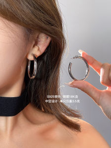 S925 Pure Silver Needle Hoops Earrings: A Fresh & Fashionable Choice