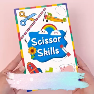 Cut and Paste Book for Kids Ages 3-8: Practice Cutting Gluing and Creating! A Scissor Skills Activity for Toddlers and Preschoolers