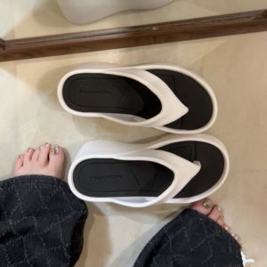 Ultra High Heel Thick Bottom Sandals Womens Outdoor Summer New Anti-Slip Beach Sandals Slip-On Shoes EVA Material Comfortable