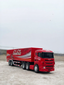 Scale Model Toy Truck Diecast Pullback Display 1/64