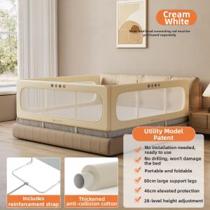 M-CASTLE |Baby Bed Rail Safety Barrier Portable Foldable
