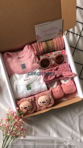 Hampers Newborn Set PREMIUM - Baby Hampers Premium Kado New Born Set Pakaian Bayi Paket Hampers Bayi GORGIEBABY