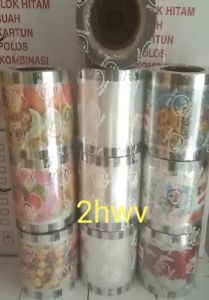Plastik Lid Cup/Sealer Cup Motif Kartun 1200cup (Smile)