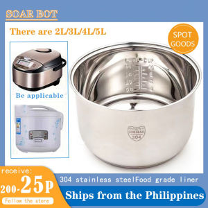 304 Stainless 2L3L4L5L Food Grade 304 Stainless Steel Rice Cooker Liner Three-Layer /J092