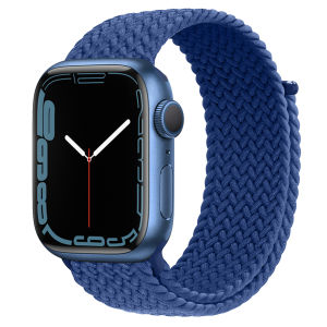 Braided Strap For Apple watch band 45mm 41mm 44mm 40mm 42mm 38mm Nylon Elastic Solo Loop belt bracelet iWatch serie 3 4 5 se 6 7