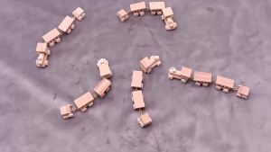 【M】1Pc 1:12 Dollhouse Miniature Wooden Train Simulation Model Toy Doll House Decor