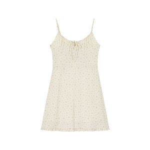 Floral Adjustable Strappy A-Line Dress