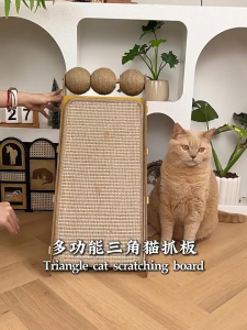 GMSHOP Cat Scratching Board Vertical Wear Resistant Corrugated Cat Claw Board Pet Toy  Papan Calar Kucing Mainan
