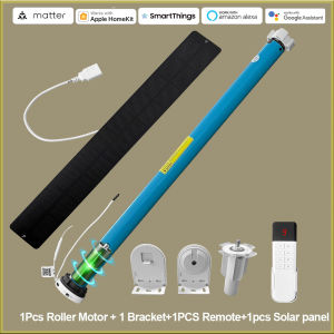 Boyarca Matter Over Thread Battery Smart Roller Shade Blinds Motor for 37 38mm Tube Homekit Alexa Google Home Smartthings App