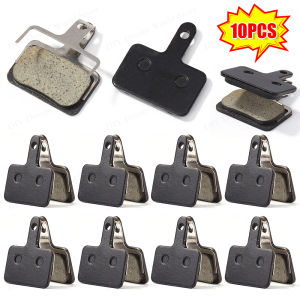 1-10PCS Semi-Metal MTB Road Bicycle Disc Brake Pads Semimetallic Hydraulic Disc Brake Pad for Shimano M375 M445 M446 Resin