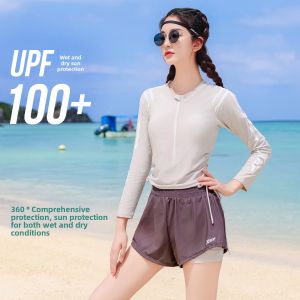 XTEP | Slimming and Tummy Covering Long Sleeve Swimwear Adult One-Piece
