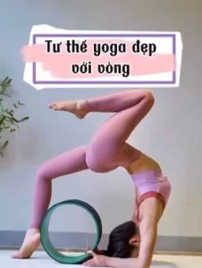 [ Mẫu Mới ]Vòng tập Yoga bản rộng 19cm đường kính 24cm bọc TPE êm chống trơn trượt khi tập cho cảm giác thoải mái