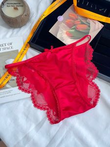 YAOYAO BESTIE | Quần Lót Ren Mỏng Thấp Vai Trung Bình Đỏ