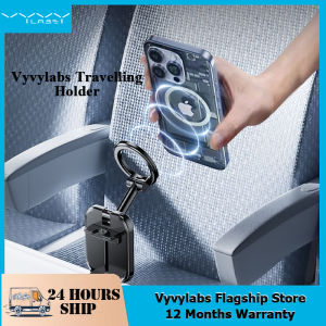 Vyvylabs Foldable Travelling Holder Magnetic Holder Flexible Angles Compatible for Tablets Support Desktop Bracket iPhone 12 13 14 15 16 Pro Max Samsung Xiaomi Huawei