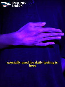 Smiling Shark SD5310 LED Flashlight Purple Light 2Mode Type-c Rechargeable Detection Torch Light Waterproof Electric Charge Display Detection Identification