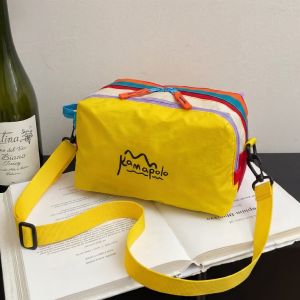 clu 2026 New Style Patchwork Color Block Multi Layer Sling Bag Large Capacity Waterproof Shoulder Bag ulc