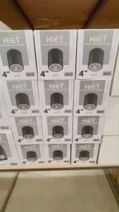 โคมกระป๋องดาวน์ไลท์ติดลอย E27 Downlight ติดลอย 6นิ้ว ทรงเหลี่ยม สีขาว  ยี่ห้อHIET ไม่รวมหลอดไฟ (CSO 157)