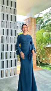 Clara Dress Ceruty Babydoll Gamis Kondangan Terbaru 2025 Dress Wanita Mewah Simple Dan Elegan