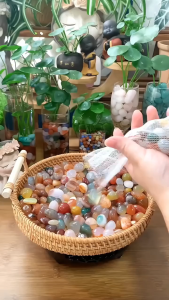 100gr Sỏi Mã Não Tự Nhiên PAG Size 1- 2cm Để Trang Trí Bể Cá Rải Chậu Cây Cảnh