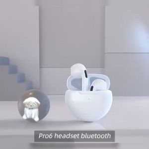 Jack home pro 6 tws earphone Bluetooth Earphone tws earphone Mini Portable TWS with Mic HiFi Stereo Touch Earbuds Bluetooth Headset Sport Waterproof Hedset Bloetooth Henset Mikrofon Bawaan Peredam Kebisingan Nirkabel Kabel On Ear In Ear