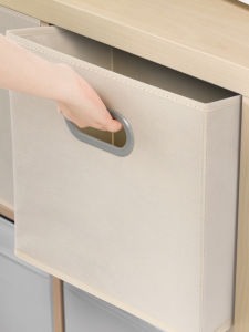 Square Fabric Storage Box for Clothes Underwear Toys Home Closet Organizer Non-Woven Drawers Style Storage Basket