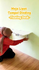 Meja Kerja Lipat Tempel Dinding Minimalis - Meja Belajar Multifungsi Gantung Dinding