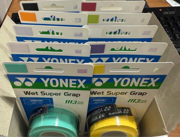 ยางพันด้าม YONEX : AC102EX (ยกกล่องครบ 10 สี) มีสีใหม่ล่าสุด