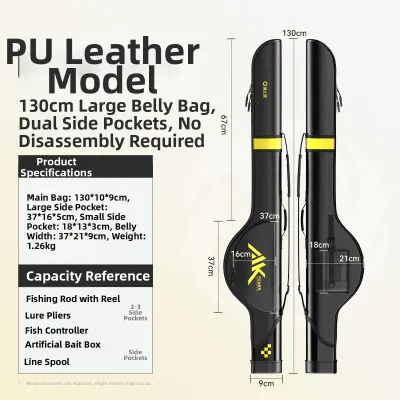YUZHIYUAN | Lure Fishing Rod Bag For Sea Rod With Easy Wheel Access
